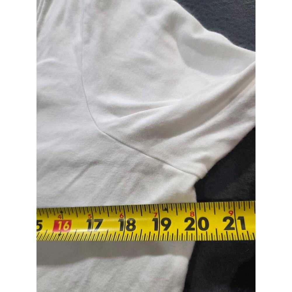 Eileen Fisher White Organic Cotton Interlock Jersey Rounded Top L A009976 - Picture 4 of 8